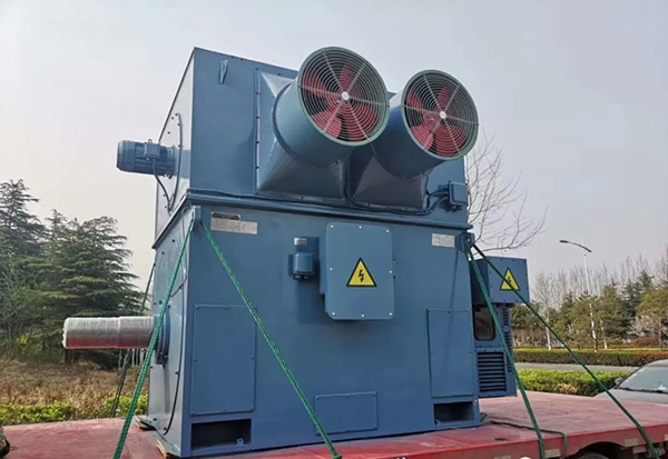 圖中可以很直觀(guān)的看到高壓電機的冷卻風(fēng)機結構